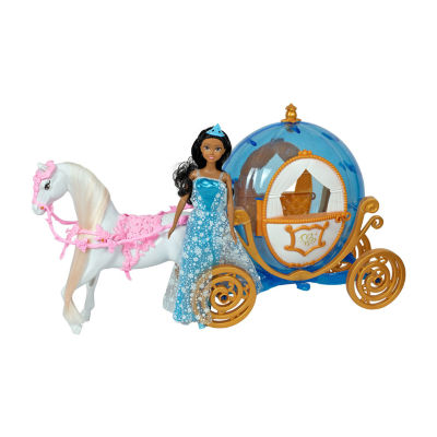 Disney princess on sale doll carriage