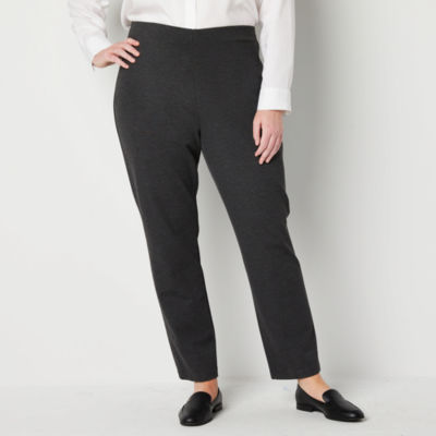 Liz Claiborne Amber Womens Mid Rise Straight Pull-On Pants - JCPenney