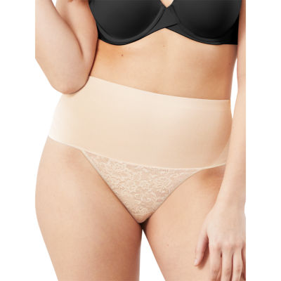 Maidenform Self Expressions Women's Tame Your Tummy Thong SE0049 - Beige M