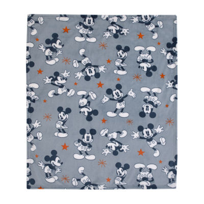 Disney Collection Mickey Mouse Baby Blanket Color Gray JCPenney