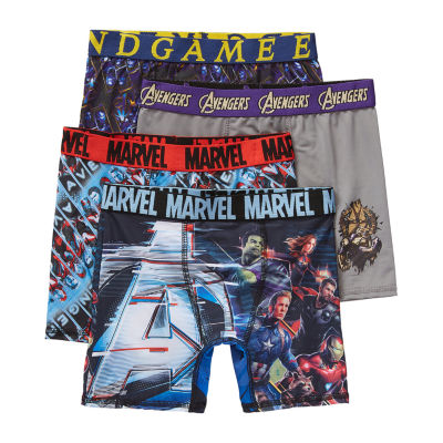 Marvel Big Kid Boys 4 Pair Boxer Briefs, Color: Blue - JCPenney