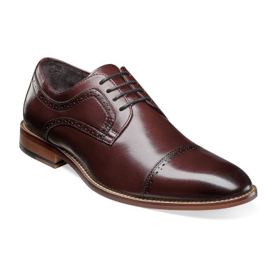 Stacy Adams Mens Dickinson Oxford Shoes Color Burgundy