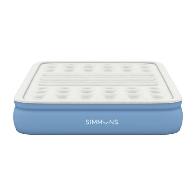 Simmons Rest Aire 17 Twin Air Mattress with Built-in Pump White/Blue