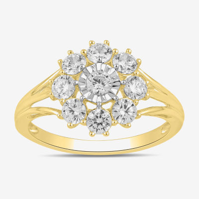 Diamond Blossom (H / I1-I2) Womens 1 CT. T.W. Lab Grown White Diamond ...