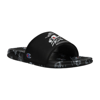 Champion Little Big Boys Mega C Man Slide Sandals Color Black