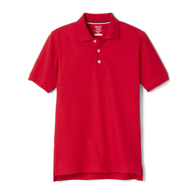 boys red polo shirt