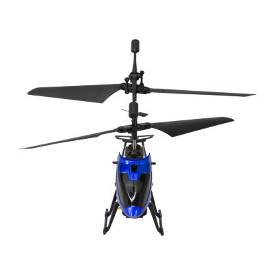 Blue remote control store helicopter