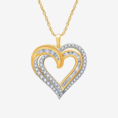 1-1/2 Ct. T.W. Diamond Heart Pendant in 14K Gold (I/I1)