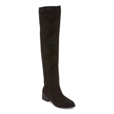 Black over the knee hotsell boots 2 inch heel