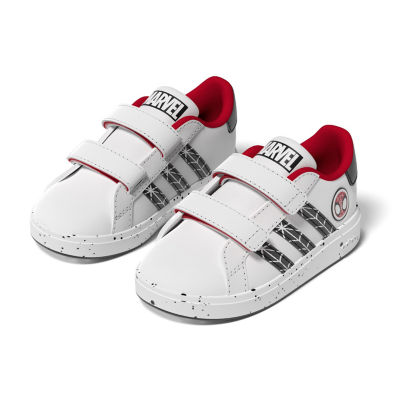 Grand Court Spiderman Toddler Boys Sneakers, Color: White Black