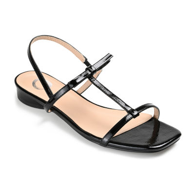 Ladies black 2024 flat sandals