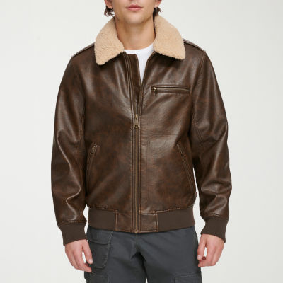 Outerwear Faux Leather Bomber Jacket Kohl's Leather Jacket