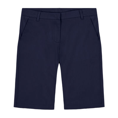 Girls navy chino shorts sales