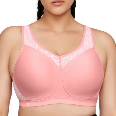 Glamorise Sport High Impact Underwire Sport Bra – White - Sports Bras Direct