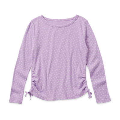 Thereabouts Little & Big Girls 2-pc. Round Neck Long Sleeve T-Shirt