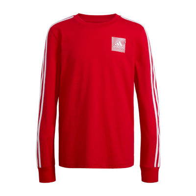 Boys Long Sleeve Jersey Tee | 3-6M / Red