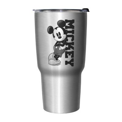 Disney Latah White & Black Mickey Mouse Travel Tumbler, 19.5 oz