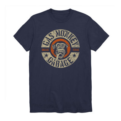 Overtollig Reactor Opa Gas Monkey Garage Mens Crew Neck Short Sleeve Regular Fit Graphic T-Shirt,  Color: Navy - JCPenney