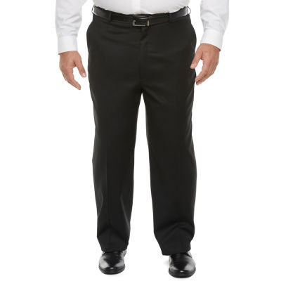 Shaquille O'Neal XLG Big and Tall Black Mens Stretch Classic Fit Suit Pants,  Color: Black - JCPenney