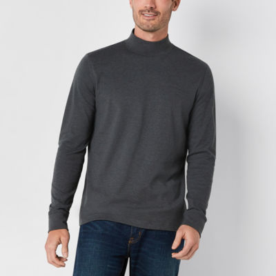 St. John s Bay Interlock Mens Long Sleeve Mock Neck Top JCPenney