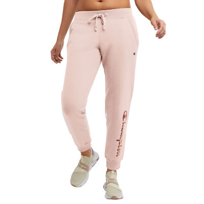 Champion Powerblend Womens Mid Rise Jogger Pant, Color: Terracotta Pink Pe  - JCPenney