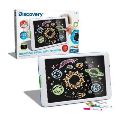 Discovery Kids Neon Glow Drawing Easel w/Color Markers, Color: Multi -  JCPenney