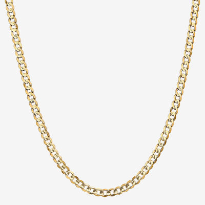 14K Gold 18 Inch Solid Curb Chain Necklace - JCPenney