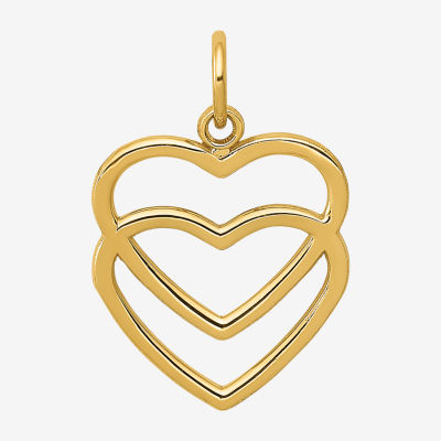 Womens K Gold Heart Pendant Jcpenney