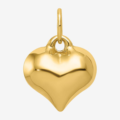 Womens 14K Gold Heart Charm - JCPenney