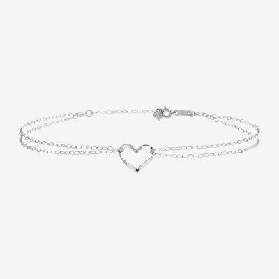 White gold ankle bracelet for deals sale