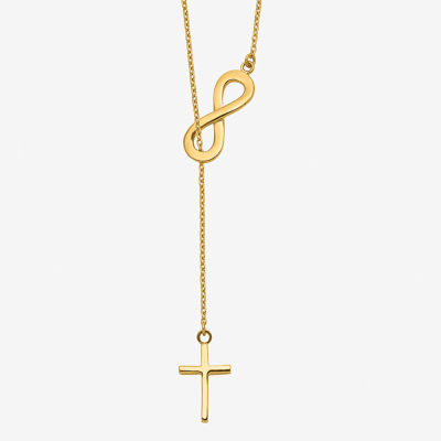 Infinity cross necklace gold sale