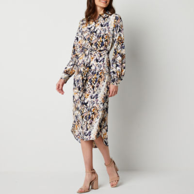 Long sleeve deals snakeskin dress