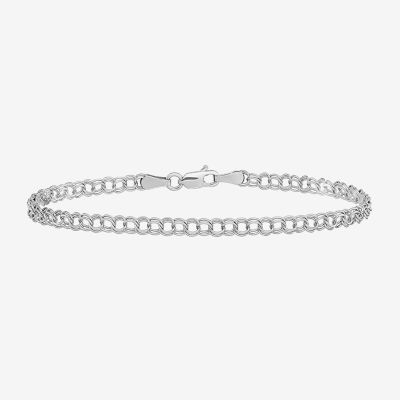 14K White Gold Heart Charm Bracelet - JCPenney