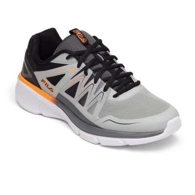 FILA Memory Speedstride Revo Mens Running Shoes Color Gray Black Orange JCPenney