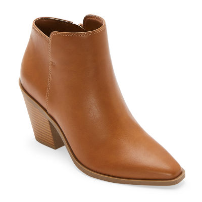 a.n.a Womens Dutch Stacked Heel Booties JCPenney