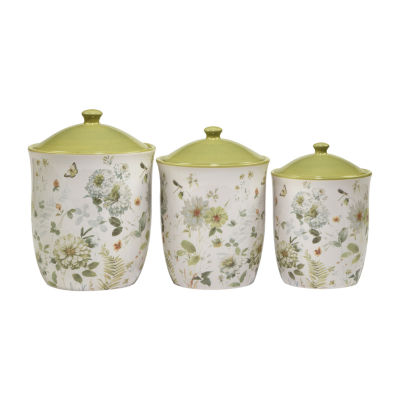 Valencia Colorful Ceramic Kitchen Canister Set