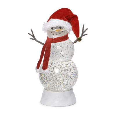 Roman 11.25in Led Swirl Snowman Christmas Tabletop Decor, Color
