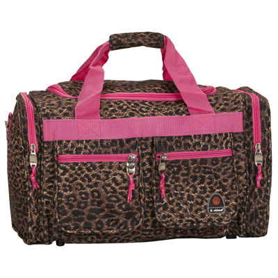 Rockland Rolling Duffel Bag, Pink Bandana, 22-Inch