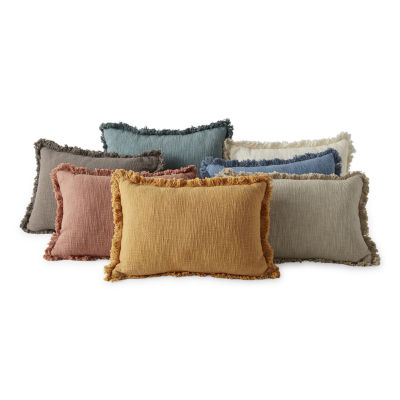 Oblong decorative hot sale pillows