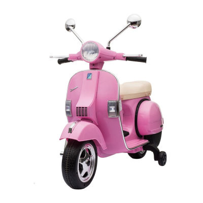 Pink electric store ride on scooter