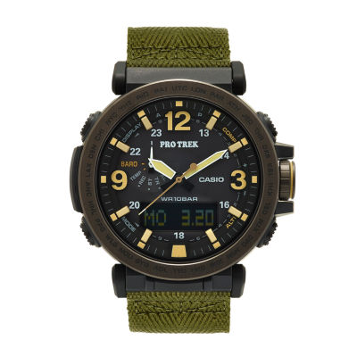 Casio Pro Trek Mens Green Strap Watch Prg-600yb-3cr - JCPenney