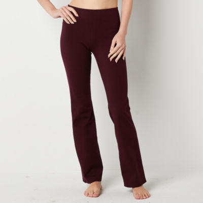 Heathyoga Solid Maroon Burgundy Yoga Pants Size XL - 50% off