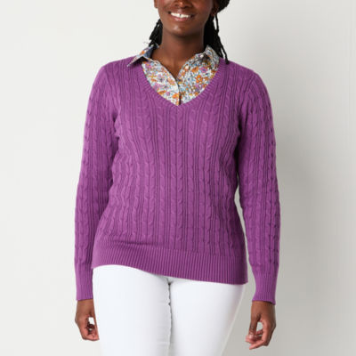 Jcpenney v neck sweater best sale