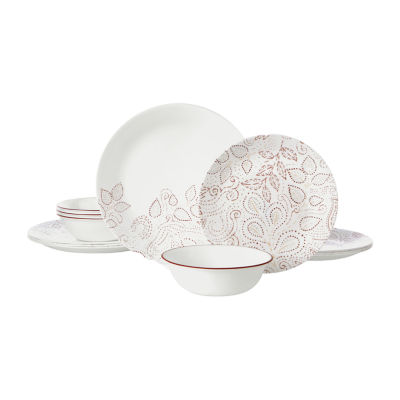 Corelle Versa 2-pc. Glass Salad Bowl, Color: White - JCPenney