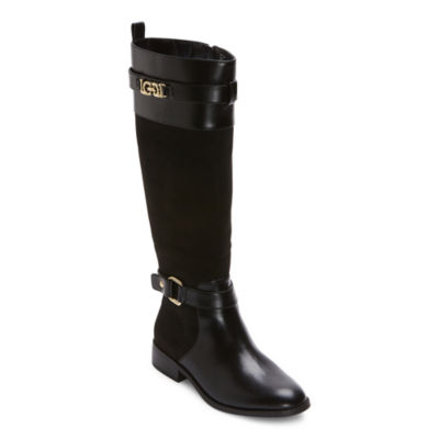 VIA ROMA 15 LEATHER ANKLE BOOTS WITH GOLDEN INITIAL Woman Black