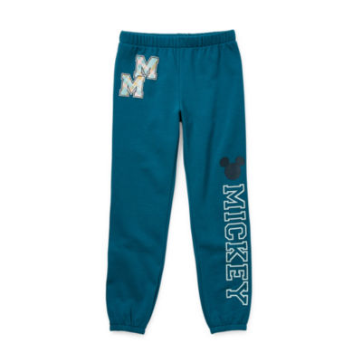 Disney Collection Little & Big Girls Mickey Mouse Cinched Jogger Pant,  Color: Forest Green - JCPenney