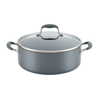 Cook N Home Nonstick Stockpot with Lid, 10.5 Quarts, Black