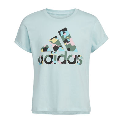 junk number Unavoidable adidas Big Girls Scoop Neck Short Sleeve Graphic T-Shirt - JCPenney
