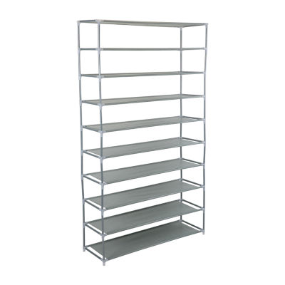 Home Expressions Over The Door 10-Shelf Metal Shoe Rack, Color: Black -  JCPenney