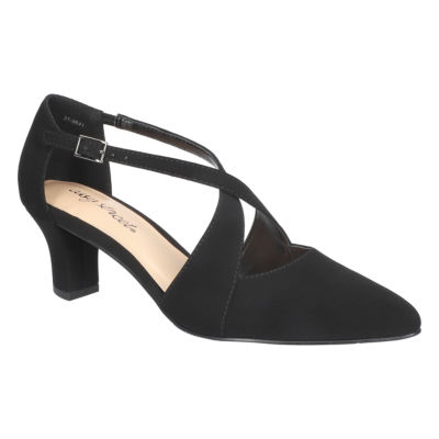 Easy Street Womens Elegance Pointed Toe Block Heel Pumps - JCPenney